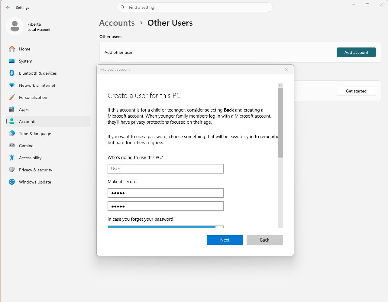 Kibernetinis saugumas. Kompiuterio paruošimas. Vartotojo sukurimas Kibernetinis saugumas. Kompiuterio paruošimas. Vartotojo sukurimas