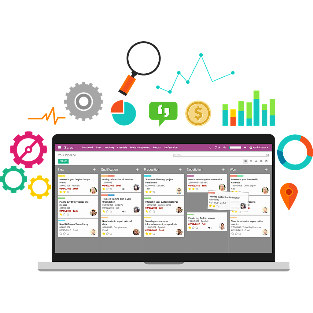 CRM klientų valdymo programa